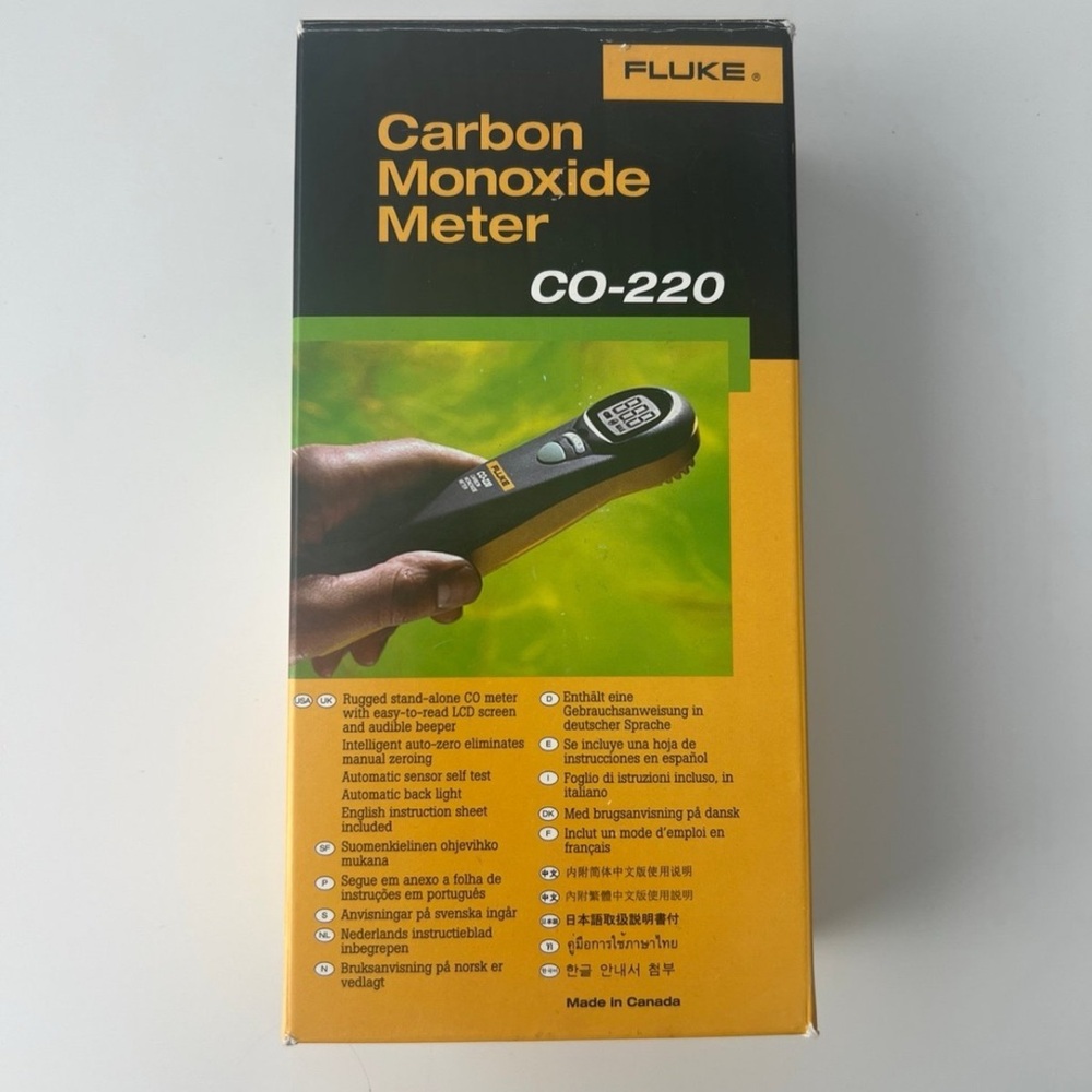 Fluke CO-220 Carbon Monoxide Meter